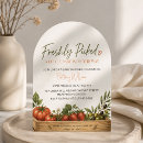 Search for farmers market baby shower invitations Modern