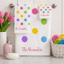 Search for polka dot bath towels Bright