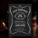 Search for whiskey label invitations For him