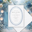 Search for blue and white bridal shower invitations Elegant