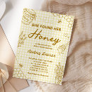 Search for honey bee bridal shower invitations She found her honey