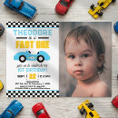 Search for fast one birthday invitations Chequered flag