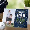 Search for funny golf fathers day cards Best dad by par