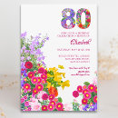 Search for 80 year old woman birthday invitations 80th birthday party