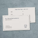 Search for dentistry business cards Minimalist
