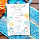 Search for splash pad birthday invitations For kids
