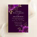 Search for plum and gold wedding invitations Floral