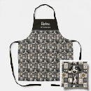 Search for dog groomer aprons Black and white