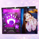 Search for purple bowling invitations Strike up some fun