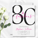 Search for eighty birthday invitations Eighty and fabulous
