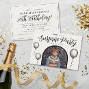 Search for funny surprise birthday invitations Retro