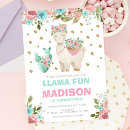 Search for whole llama fun invitations Watercolor