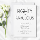 Search for 80 year old birthday invitations 80th