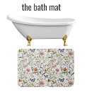 Search for floral bath mats Chic floral pattern