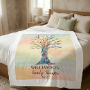 Search for family tree blankets Colourful