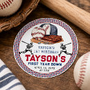 Search for 1st birthday baseball stickers First year down