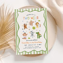Search for two wild boy birthday invitations Modern