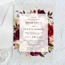 Search for gold acrylic wedding invitations Floral