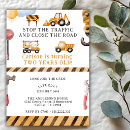 Search for under construction birthday invitations Stop the traffic