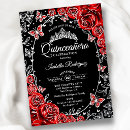 Search for quinceanera red silver Floral