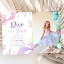 Search for dive into five birthday invitations Mermaid