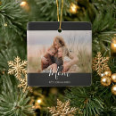 Search for baby photo christmas tree decorations Black white