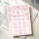 Search for seashells invitations Girl