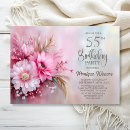 Search for elegant 55th birthday invitations Floral
