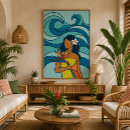 Search for bird of paradise canvas prints Retro