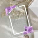Search for purple and silver wedding invitations Lavender