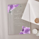 Search for square wedding invitations Purple
