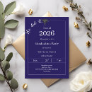Search for blue and white graduation invitations Student