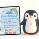 Search for penguin 1st birthday invitations First