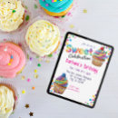 Search for colourful cupcake invitations Sweet