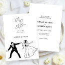 Search for cartoon couple wedding save the dates Bride