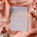 Search for rose gold glitter bridal shower invitations Modern
