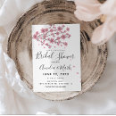 Search for cherry blossom bridal shower invitations Botanical