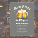Search for humorous 40th birthday invitations For him