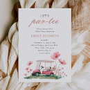Search for golf par tee invitations Pink