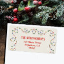 Search for tree lights return address labels Merry christmas