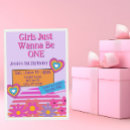 Search for girls just wanna invitations 80s