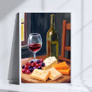 Search for wine cheese posters Red