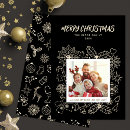 Search for black and gold christmas cards Minimalist