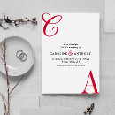 Search for red black and white save the dates Typography