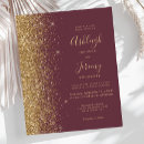 Search for burgundy and gold invitations Chic