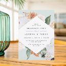 Search for modern floral engagement party invitations Botanical