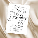 Search for formal black tie wedding invitations Calligraphy script