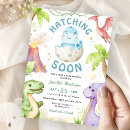 Search for hatching dinosaur invitations Blue