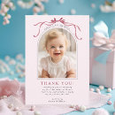 Search for pink bow thank you cards Elegant