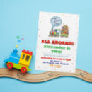 Search for two two train birthday invitations All aboard